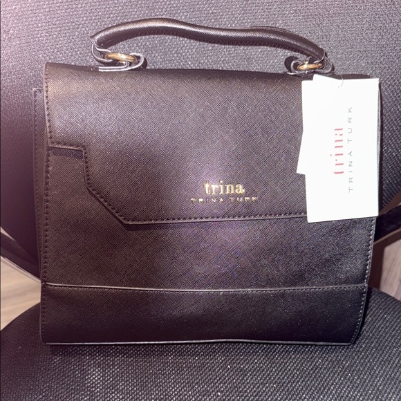 Trina Turk Elegant Black Satchel NWT MSRP $148 - Picture 1 of 3